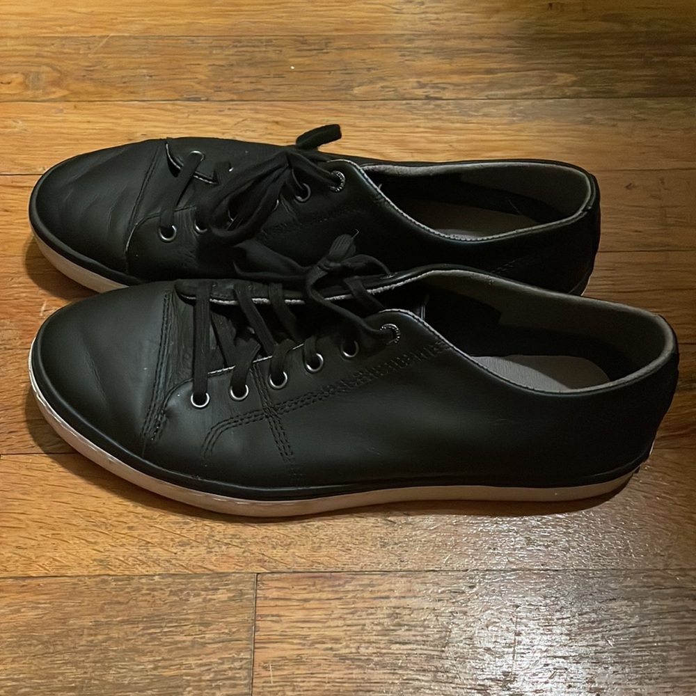 Cole Haan Black Leather Sneakers - Picture 2 of 3